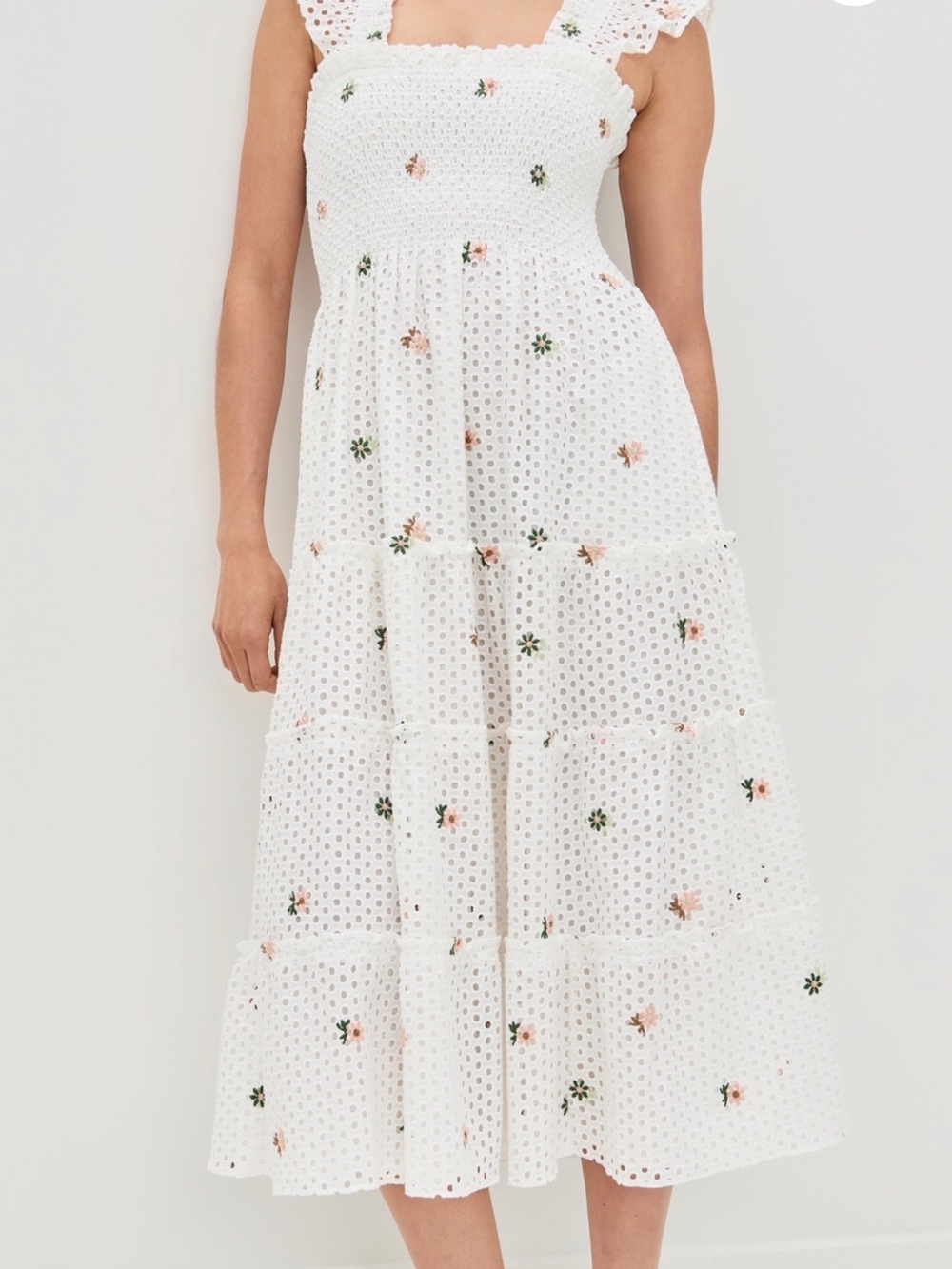 Hill House Home The Ellie Nap Dress White / Daisy Eyelet